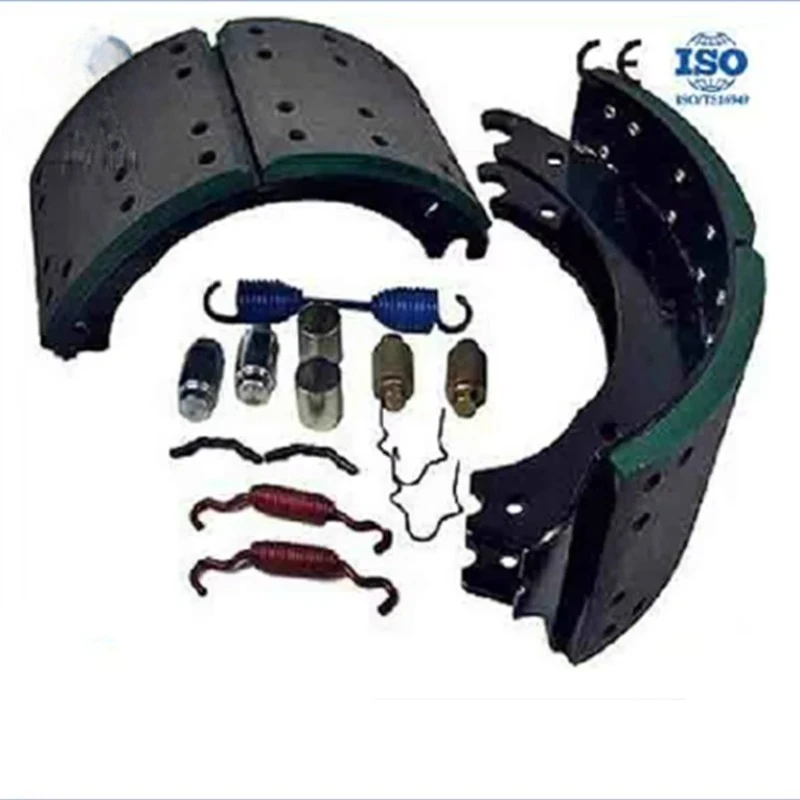 

Semi-Trailer Brake System Truck Drum Truck Parts Assembly Pad Kit GAWR 20k/23k/24k Heavy Duty Brake Shoes