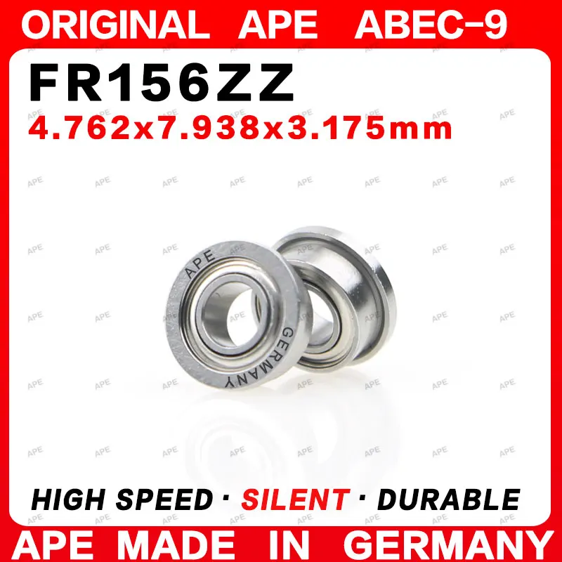 5-20Pcs Germany APE ABEC-9 FR156ZZ Bearing 4.762x7.938x3.175mm FR156Z Z-2Z RS Precision High-Speed Flange Bearings