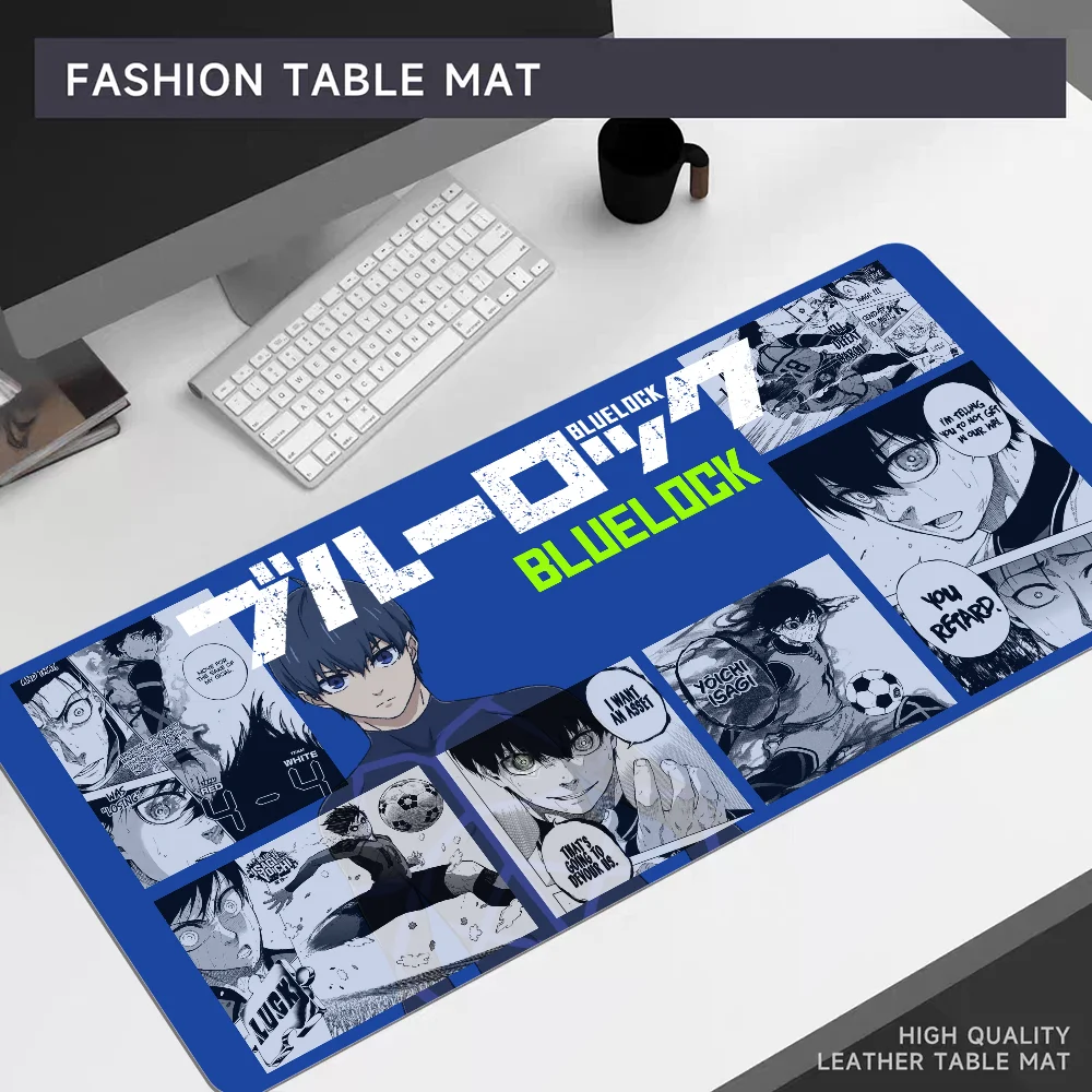 Blue Lock ANIME Custom Skin PC Gaming Mouse Pad Gamer Desk Mats Keyboard Pad Mause Pad Muismat for Teen Girls Bedroom