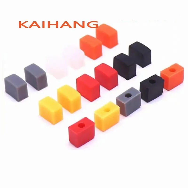 10PCS 9X5X7.5mm Silicone Button Cap Micro Switch Cap for 6X6 Series Tact Switch Circular Hole 3mm