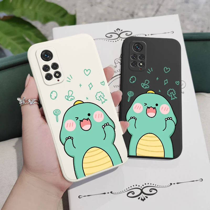 Cute Dinosaurs Phone Case For Xiaomi Redmi Note 14 13 12 11 11S 11T 10 10A 10T 10S 9T 9 8 7 Pro Plus 10C 9A 9C 9T 4G 5G Cover image 3