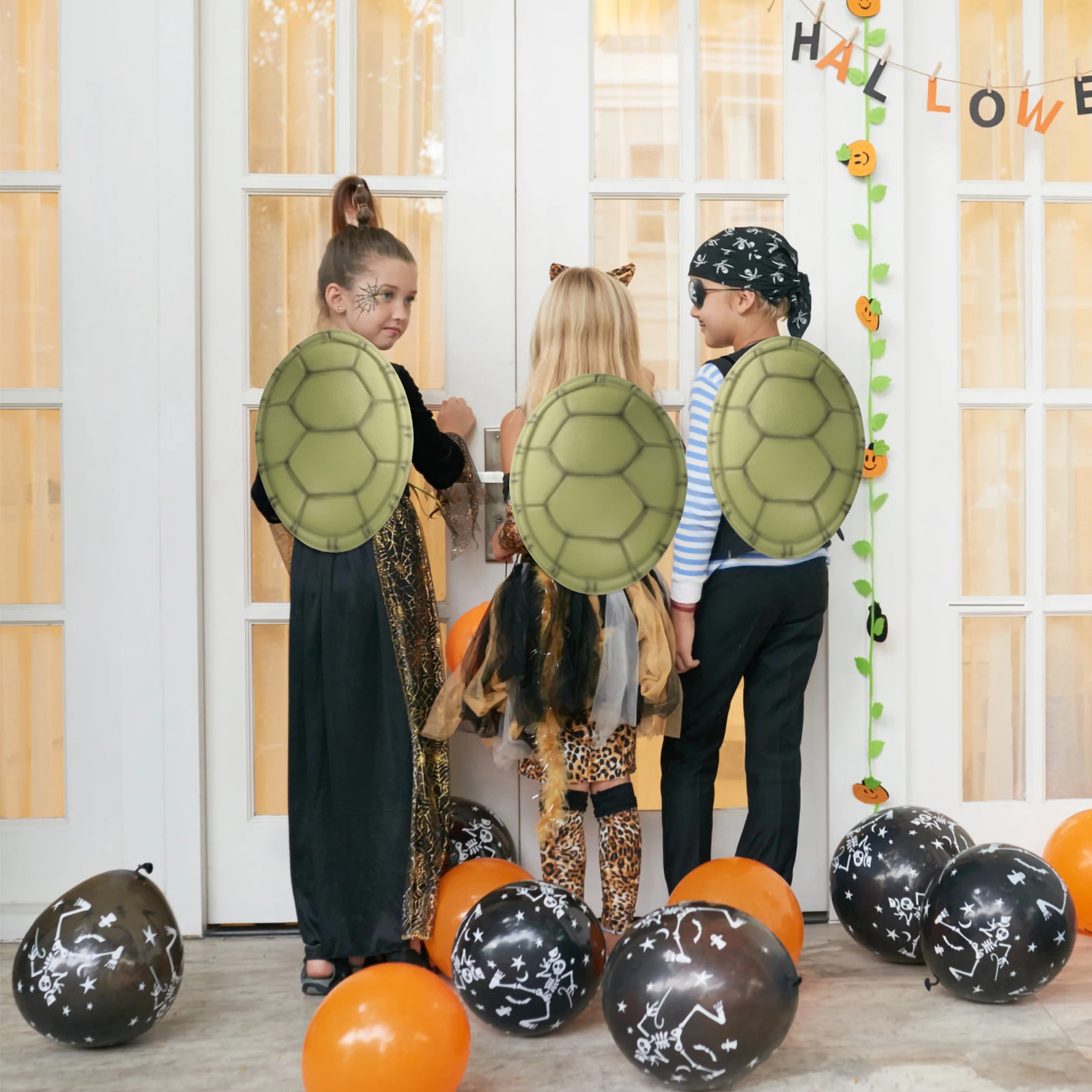 

4pcs Turtle Shell Props EVA Halloween Costume Party Accessories Kids Adults Dress Up Role Play Design Exquisite