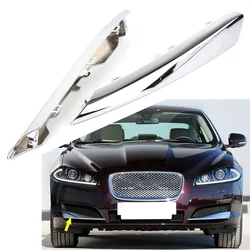 Chrome Car Front Bumper Side Grille Decoration Trim Accessories For Jaguar XF 2012 2013 2014 2015 ABS Plastic