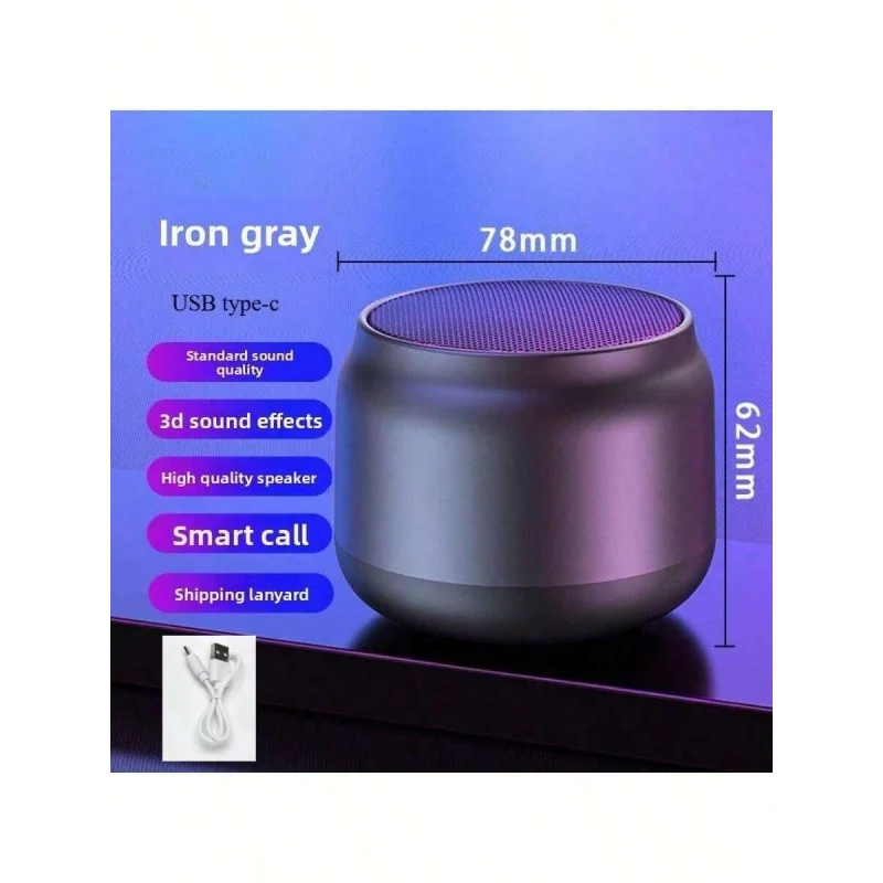 

2025 B62 Bluetooth уличный портативный мини-басовый сабвуфер высокой громкости настольный динамик подарок для дома и путешествий