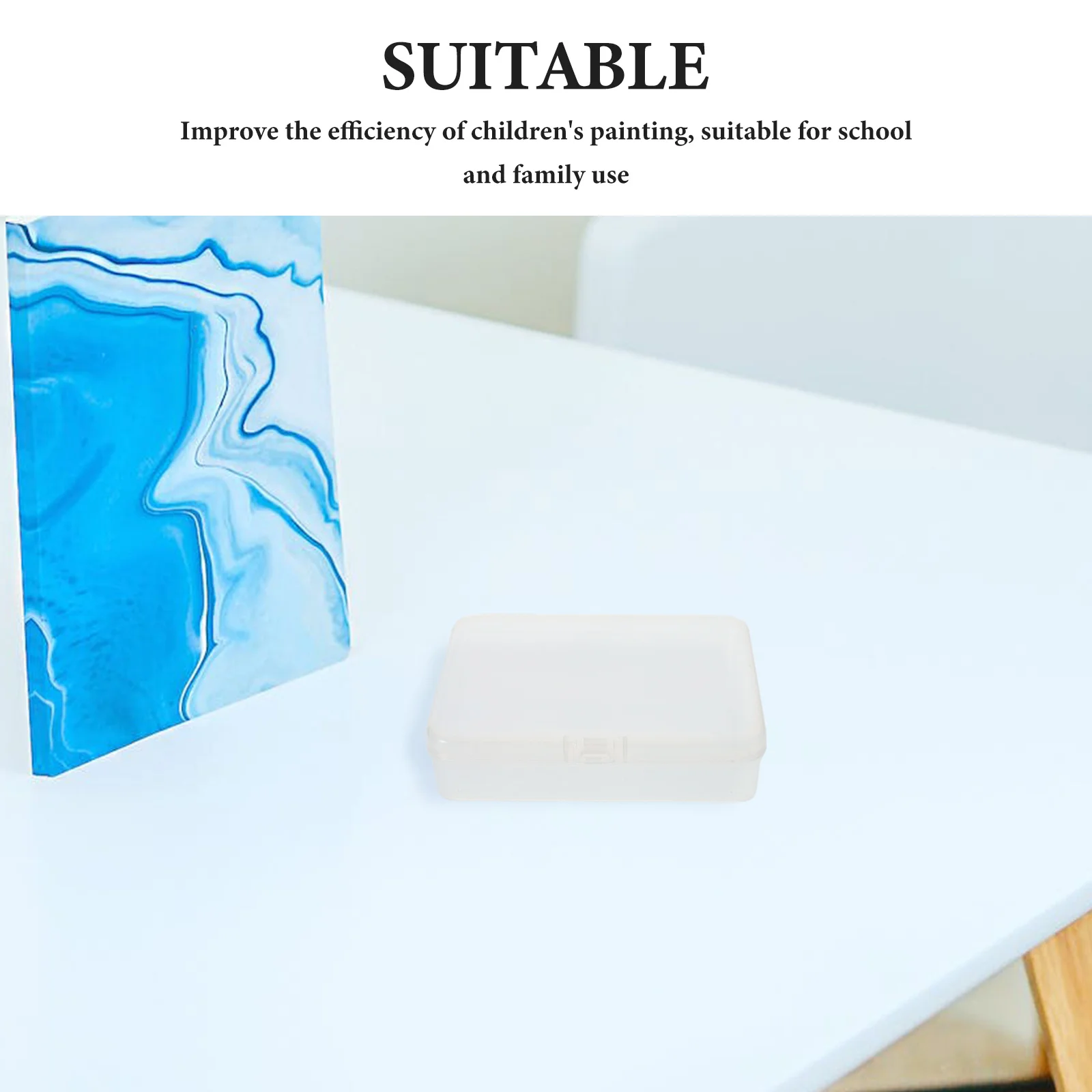 24 pcs Transparent Crayon Storage Box 4.5" X 3.3" Stackable Plastic Organizer For Kids Classroom Sorting Bins With Lid Pencil