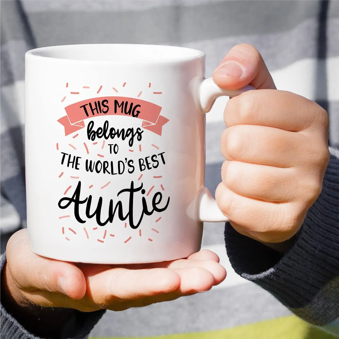 World's Best Auntie Aunt Aunty Ceramic Tea Coffee Mugs Funny Inspirational Appreciation Birthday Gifts From Niece Nephew for Her