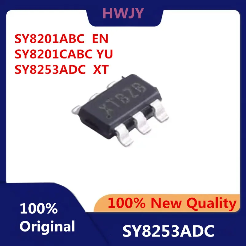 

5-10 шт., новинка 100% года, SY8201ABC EN SY8201CABC YU SY8253ADC XT SOT-23-6 SOT23-6, зеркальный чип мощности, новые оригинальные чипы ic