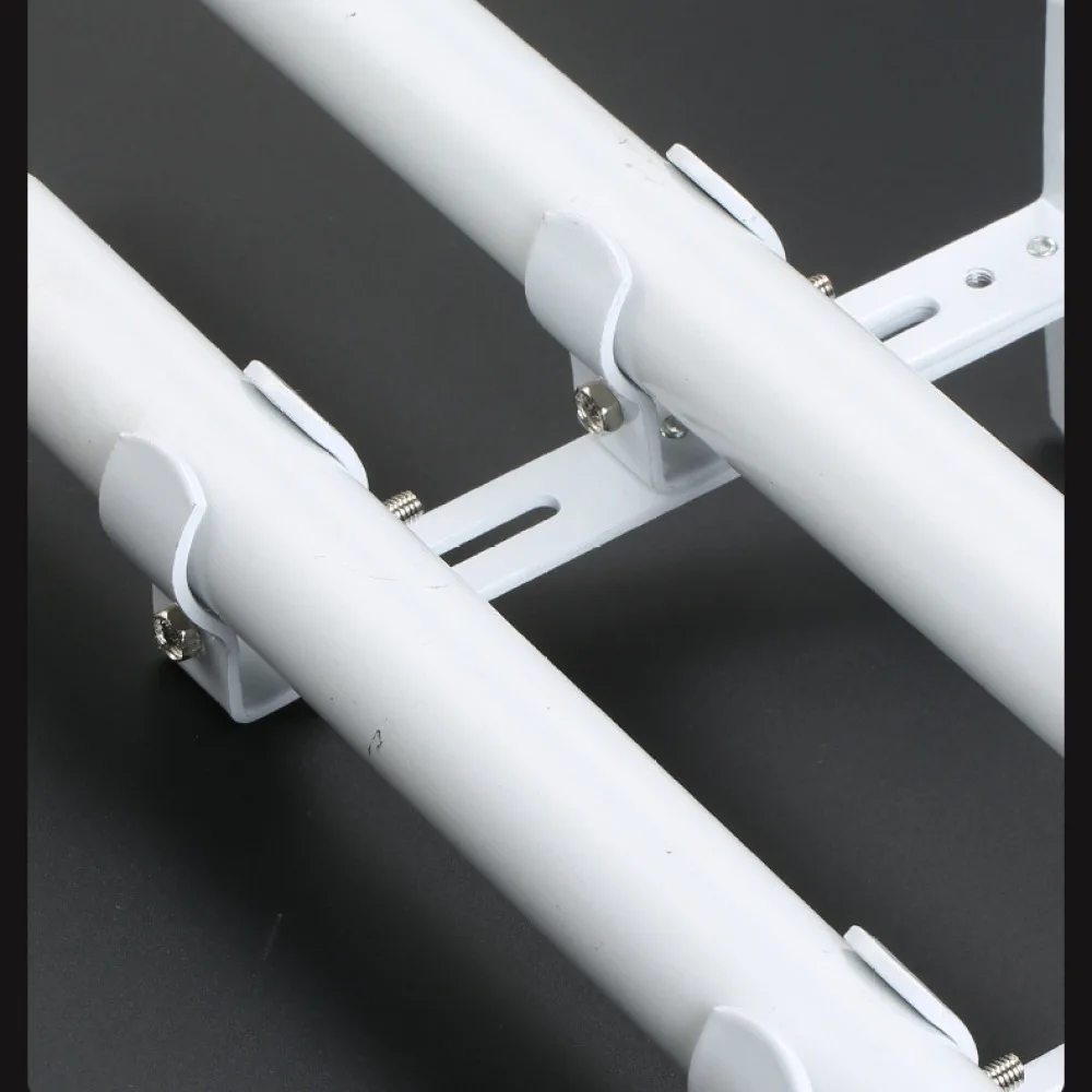 Premium Adjustable Heavy Duty Curtain Rod Bracket Metal Wall Support For Single Double Pole Window Treatment Accessories