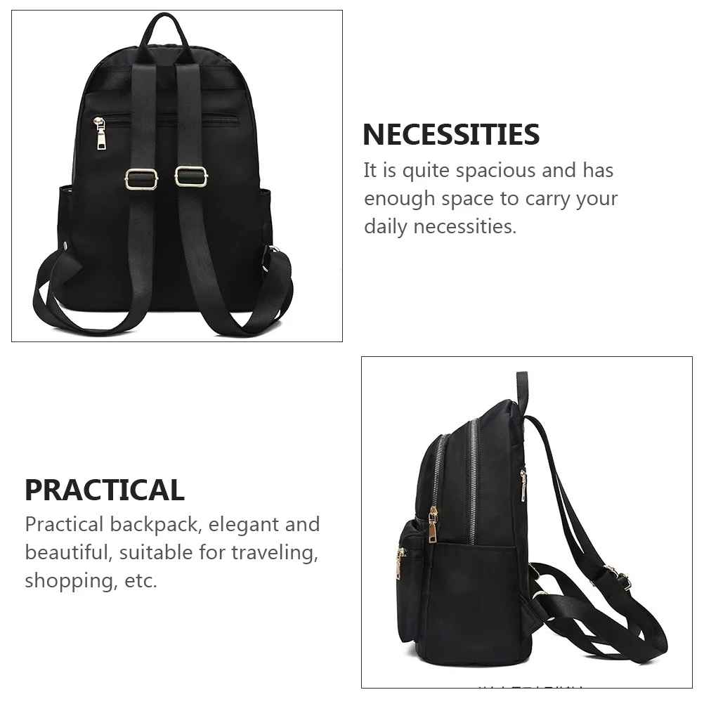 

Oxford Cloth Backpack Large Capacity Lightweight Waterproof Travel Bag for Women Fashionable School Commute Outdoor Portable