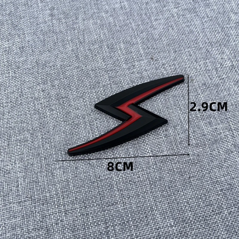 2pcs 3D Metal S Lightning Logo Car Rear Trunk Fender Emblem Badge Decals For Nissan S14 S15 200SX 240SX Zenki Silvia Accessories - view 6