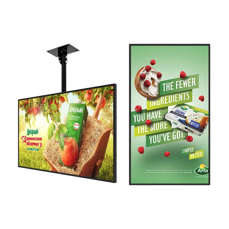

Ultra Narrow Edge Indoor 32 Inch Advertising Video Player Fast Food Digital Advertising Display Screen Menu Board