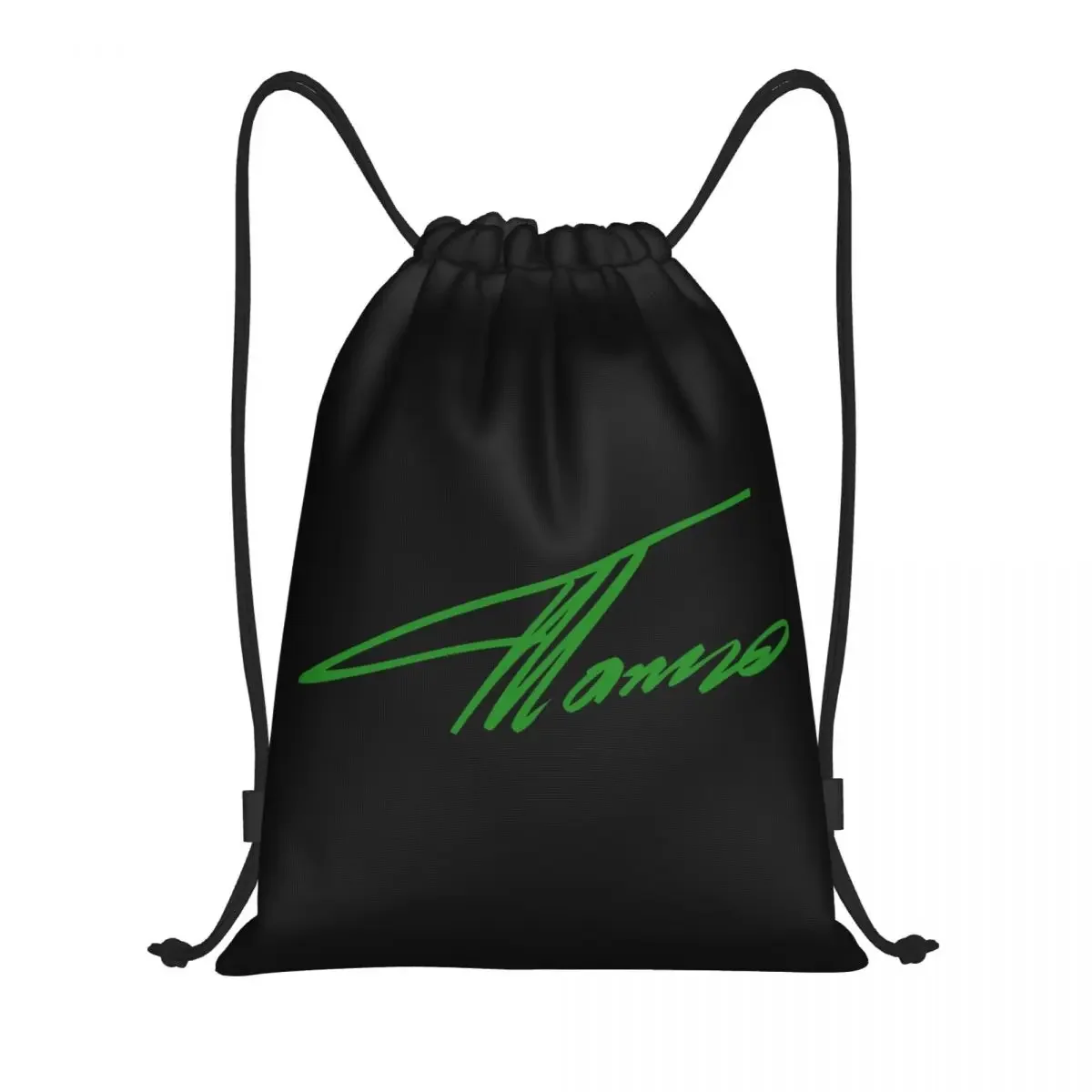 Custom Green Alonso Sports Car Drawstring Bags Women Men Lightweight Fernando Motor Race Day Sports Gym Storage Backpack