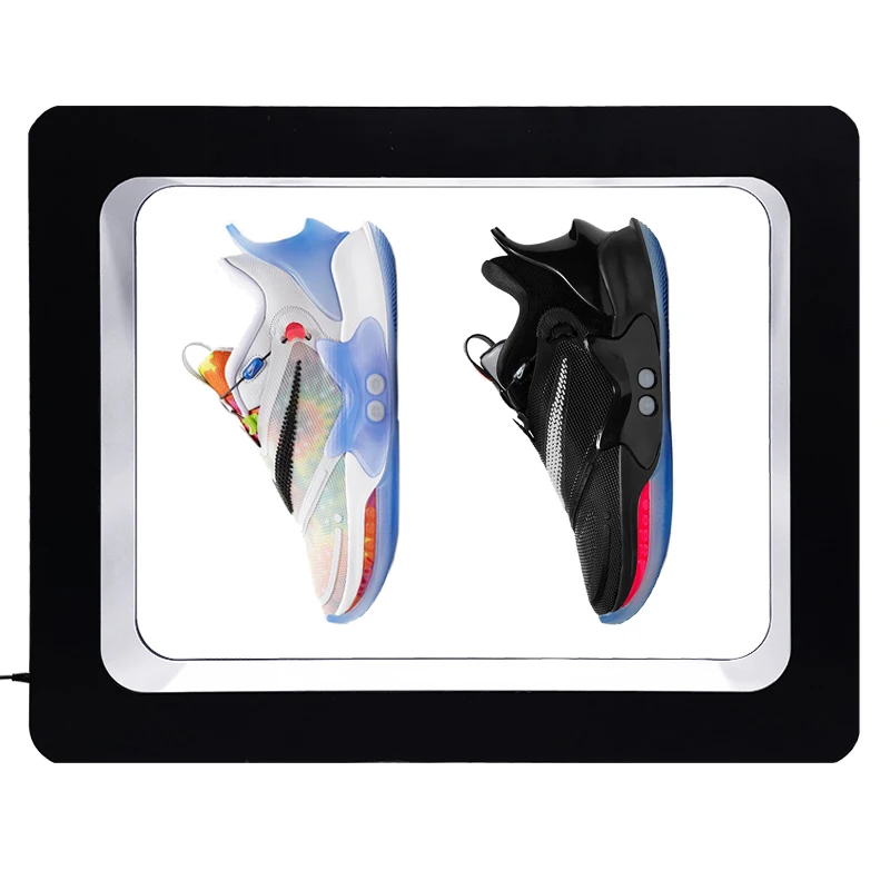 

Magnetic Levitation Floating Shoe Display Stand Swivel Sneaker Stand LED Light Rotation for Advertising Store Collection Display