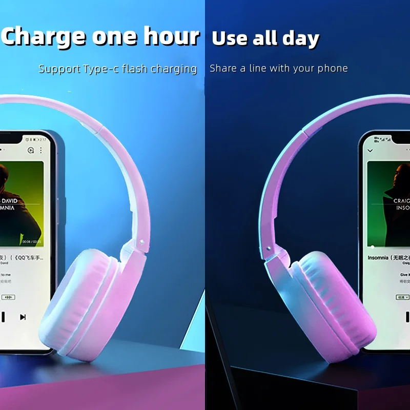 سماعة رأس محمولة FM من AIBEN ، اتصال لاسلكي ، سماعات رأس راديو جاك ، C201S