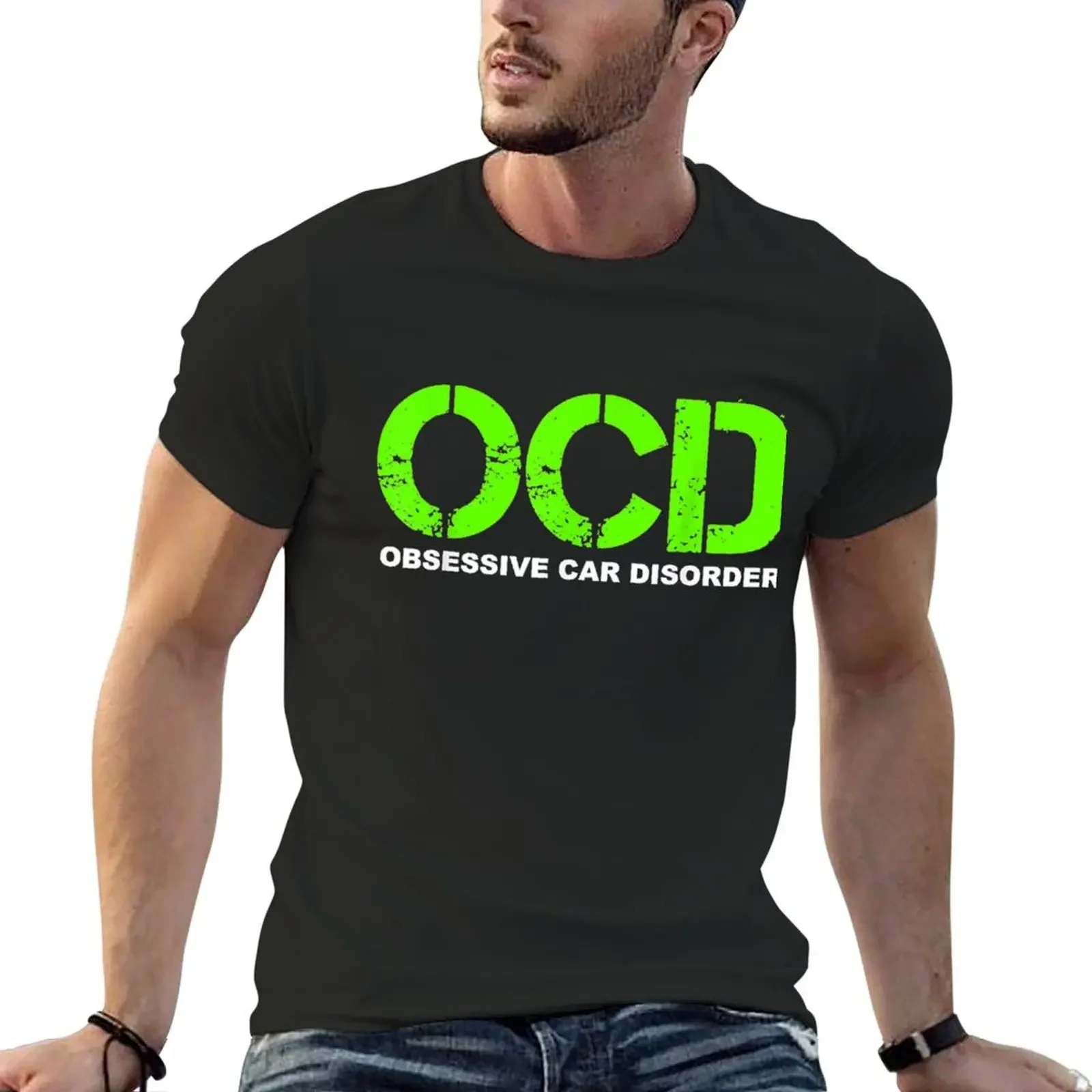 OCD Obsessive Car Disorder T-Shirt new edition boys animal print anime stuff anime clothes mens t shirts pack