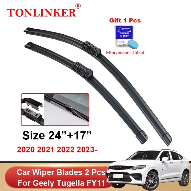 

TONLINKER Wiper Blades For Geely Tugella FY11 2020 2021 2022 2023 Car Accessories Front Windscreen Wiper Blade Brushes Cutter