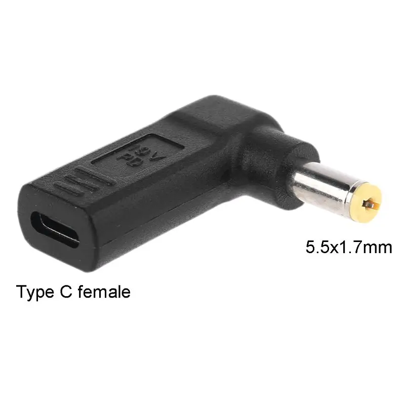 

USB Type C Plug for Dc Power Converter USBC Female to 5.5x1.7mm Male for acer for aspire 5315 5630 5735 5920 Laptop