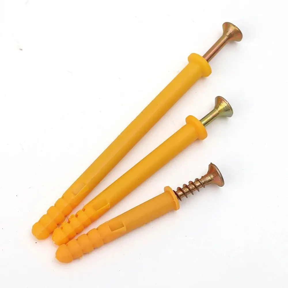 50Sets Self Drilling Expansion Tube Nails M6 M8 M10 Self-Tapping Flat Head Screws Expansion Screw With Screws Heavy Duty