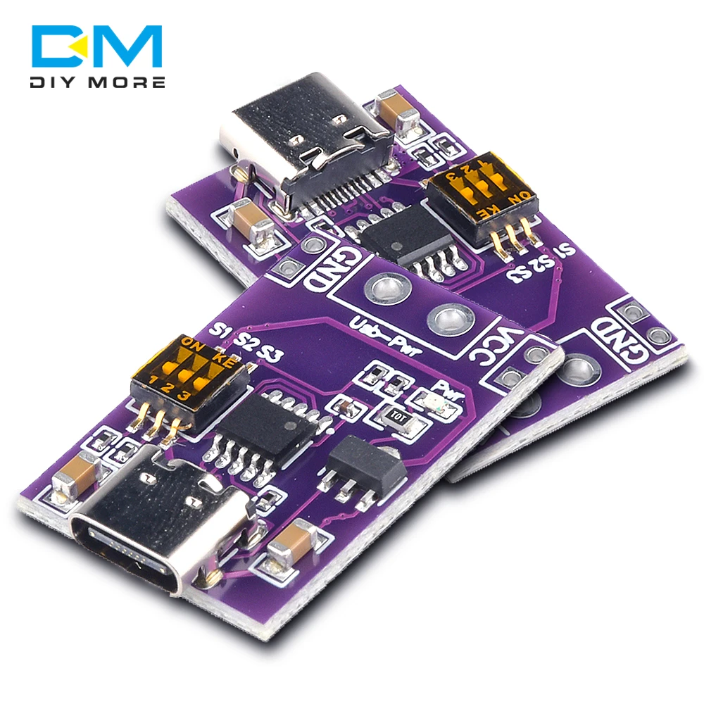 USB C PD Trigger Module DC-DC QC Trigger Power Bank Module Breakout Delivery Board Fast Charger Board Spoof Scam Fast Charge