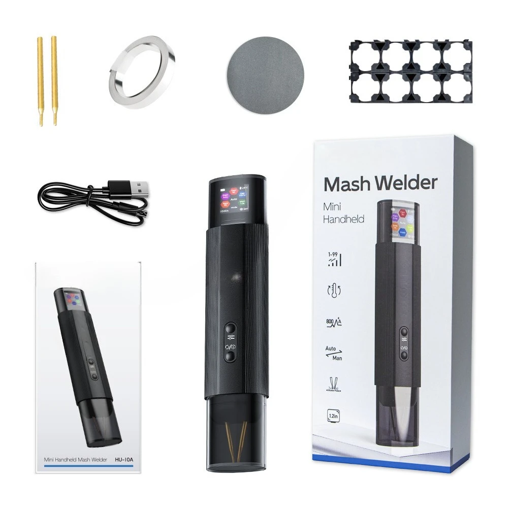 HU-10A Portable Handheld Spot Welder (1.3 inch LCD color screen) Spot Welder