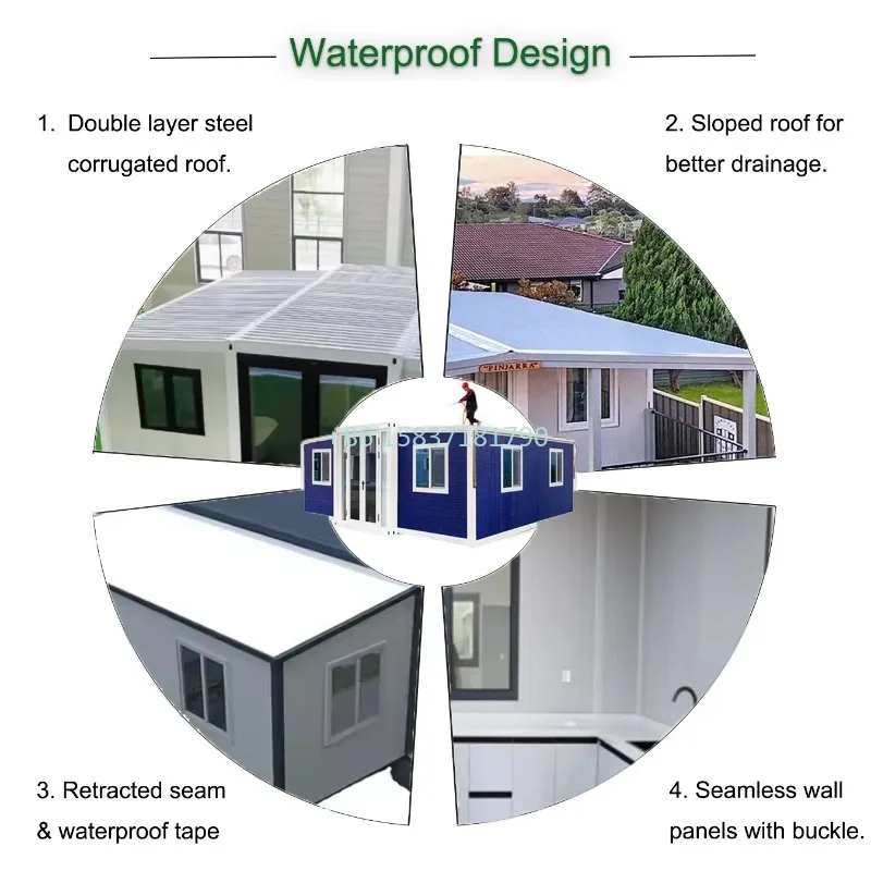 Hotel Customized Container House Pre Made Luxury Prefabricated Tiny House Modern Durable Quality Expandable Container House