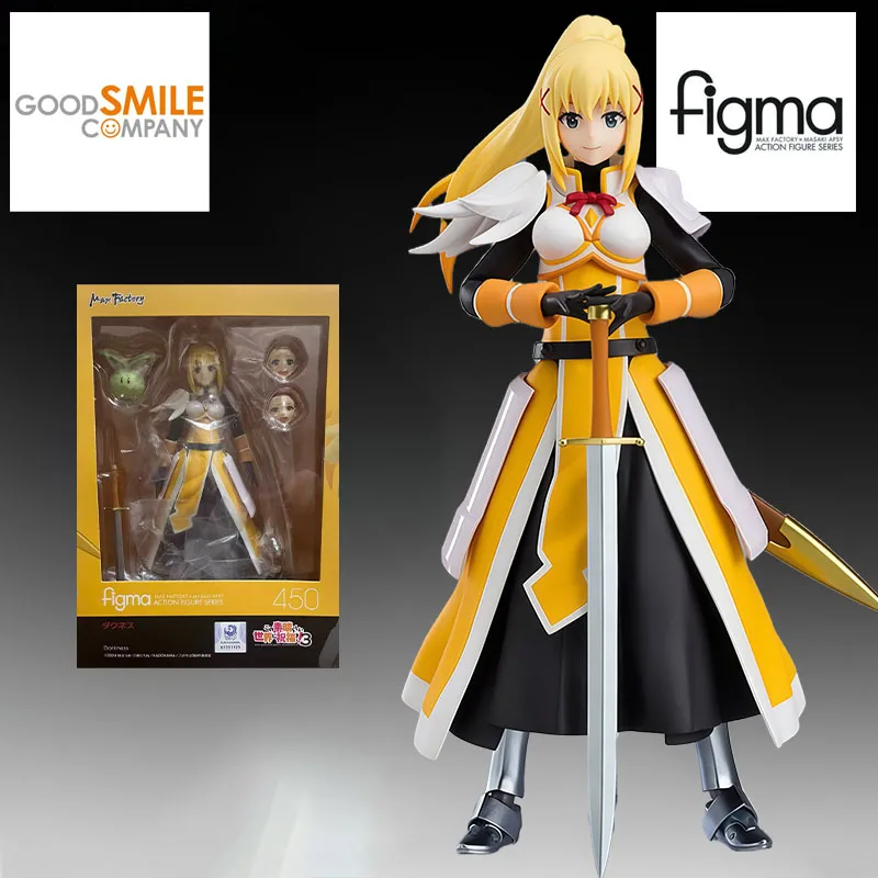 GSC Genuine FIGMA Anime Figure Darkness & Megumin & Aqua & Kazuma Satou Action Figure Toys for Boys Kids Gift Collectible Model