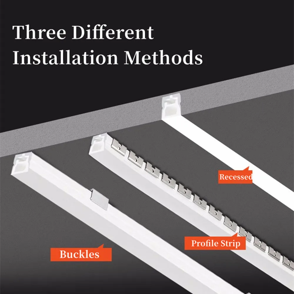 U-Shaped Metal Fixed Clip Buckle Fleixble Neon Silicone Tube Connector For RGB 5050 2835 LED Strip Lights Mounting Holder Base