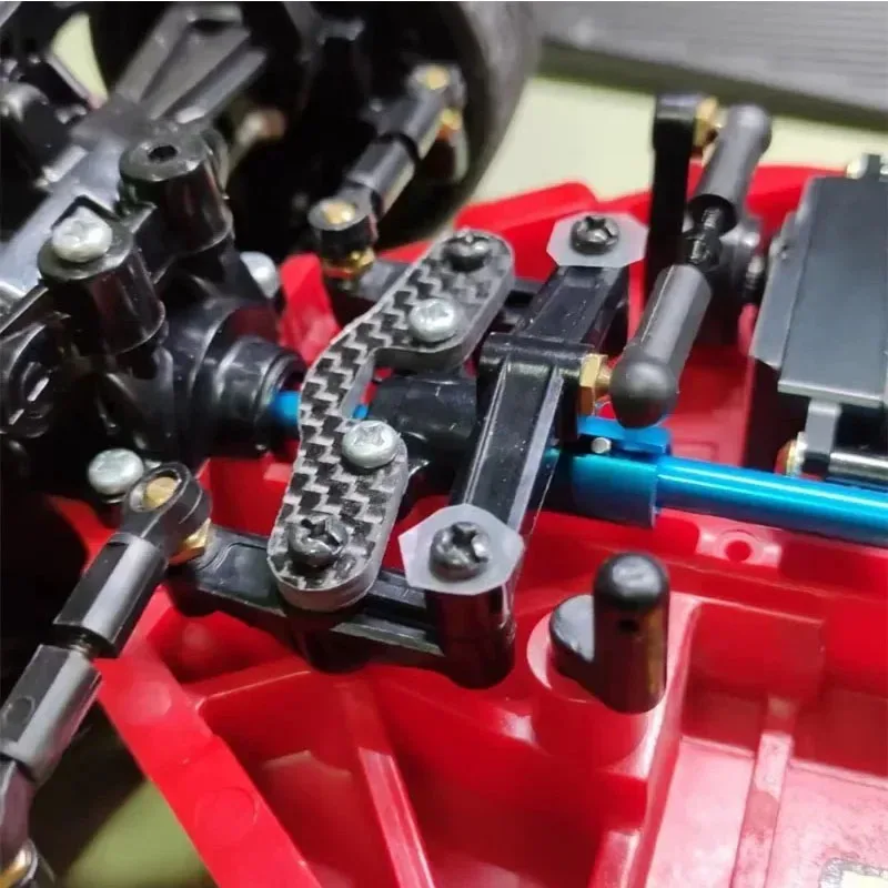 Groupe de direction en fibre de carbone pour voiture RC, renforcé pour Tamiya TT02 1/10, pièces de mise à niveau, accessoires