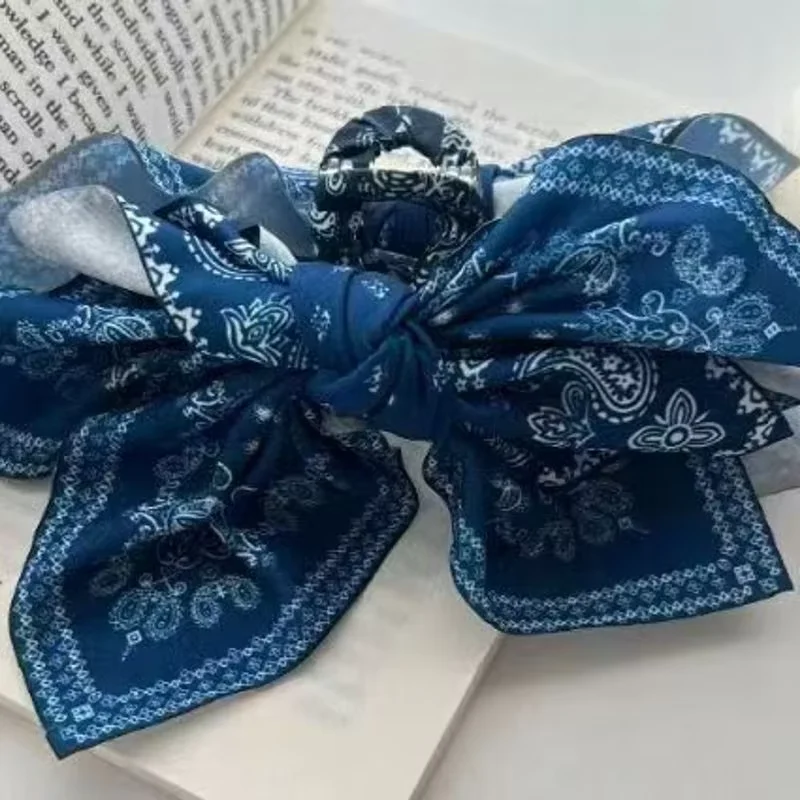 1 Stück Neue Doppelseitige Cashew-Blumen-Haarspange mit Schmetterlingsknoten, Sommer-Urlaubs-Haarklammer, Modische Haifischklammer – Detail 13