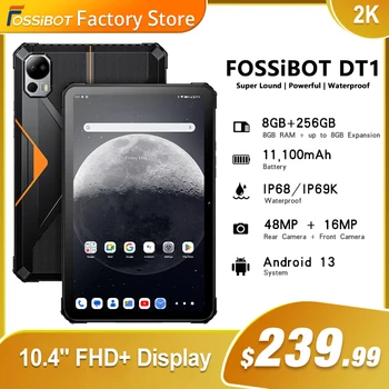 FOSSiBOT DT1 견고한 태블릿, 11000mAh 배터리, 10.4 인치 디스플레이, 방수 8GB 256GB 48MP 카메라 태블릿, 글로벌 네트워크 패드 컴퓨터 Best5 FOSSiBOT DT1 견고한 태블릿, 11000mAh 배터리, 10.4 인치 디스플레이, 방수 8GB 256GB 48MP 카메라 태블릿, 글로벌 네트워크 패드 컴퓨터 Best5