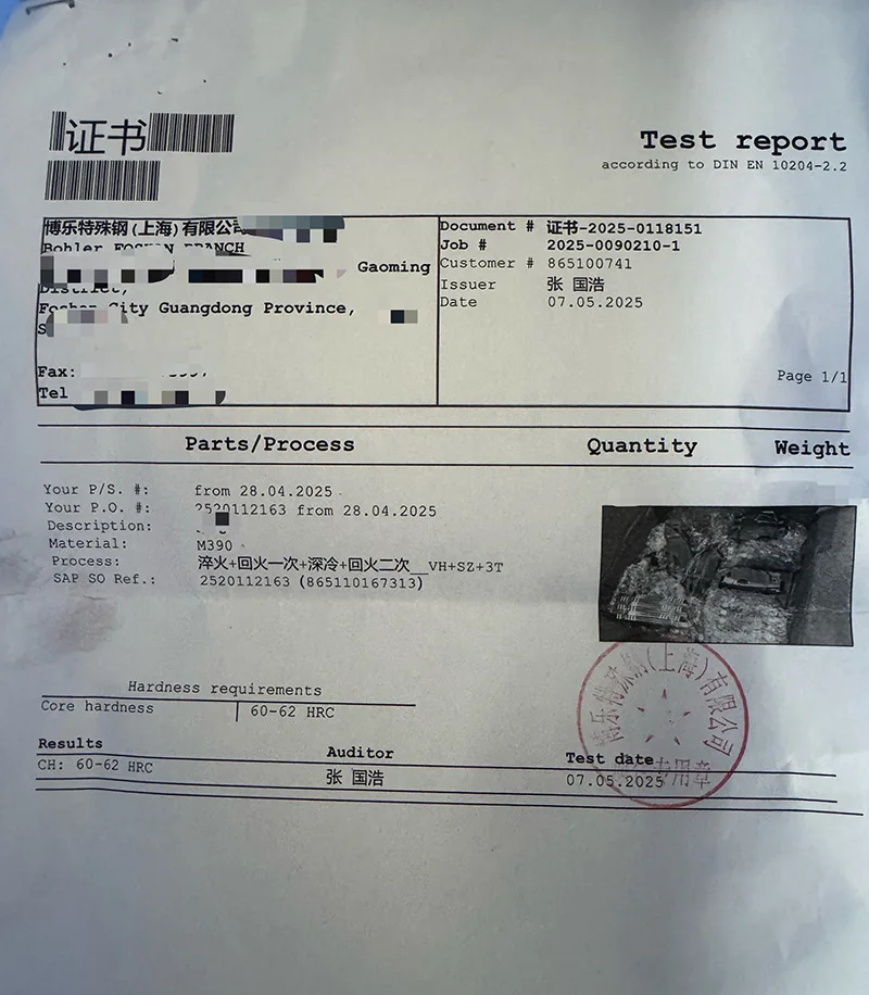 LEMIFSHE جعل 2.0 أوقية روزي ريال m390 شفرة التيتانيوم مقبض النحاس طوقا جيب EDC أداة التخييم في الهواء الطلق سكين للفرد