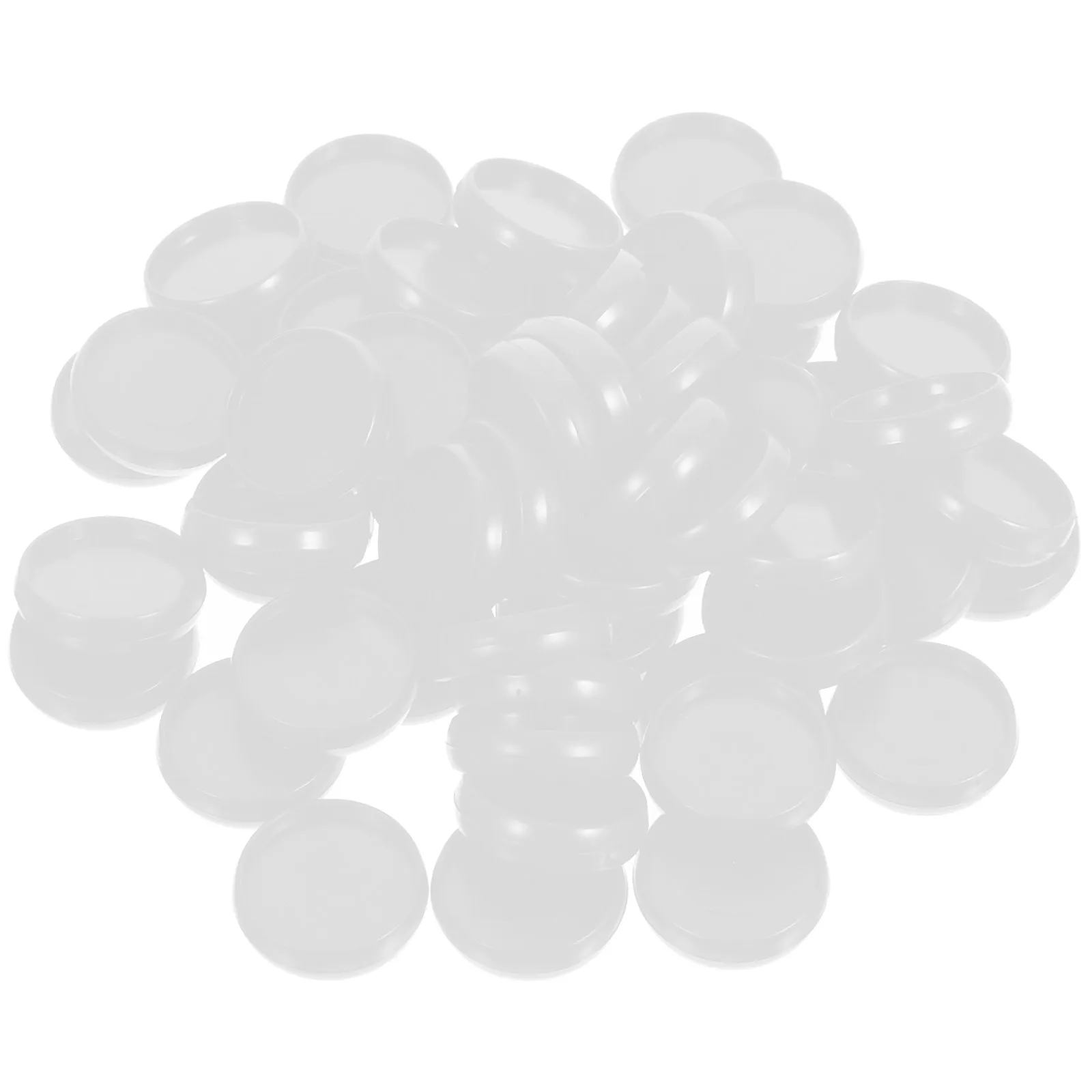 55Pcs Mushroom Buckle Loose Leaf Binder Discs Plastic Binding Discs for Notebooks Scrapbooks Planners Book Binding Accessories