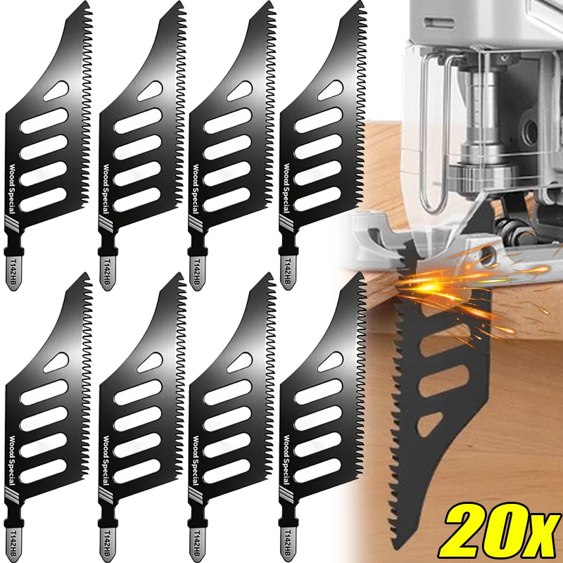 

Jigsaw Blade Carbon Steel Scroll Saws Blades T-Shank Flush Cutting Replaceable Coarse Teeth for Wood Aluminum Precision Cutting