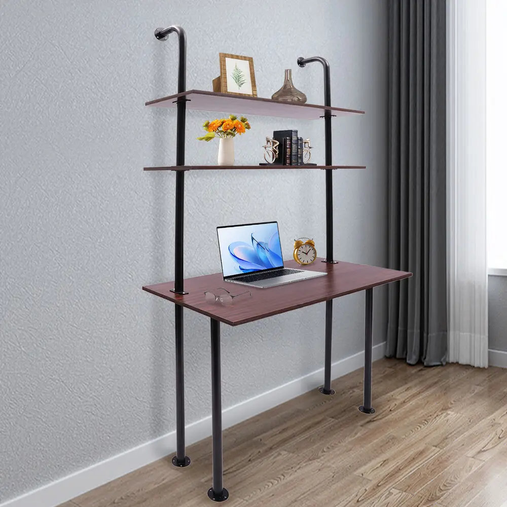 

3 Tiers Wall Mounted Desk Table Wall Organizer Wall Mount Computer Writing