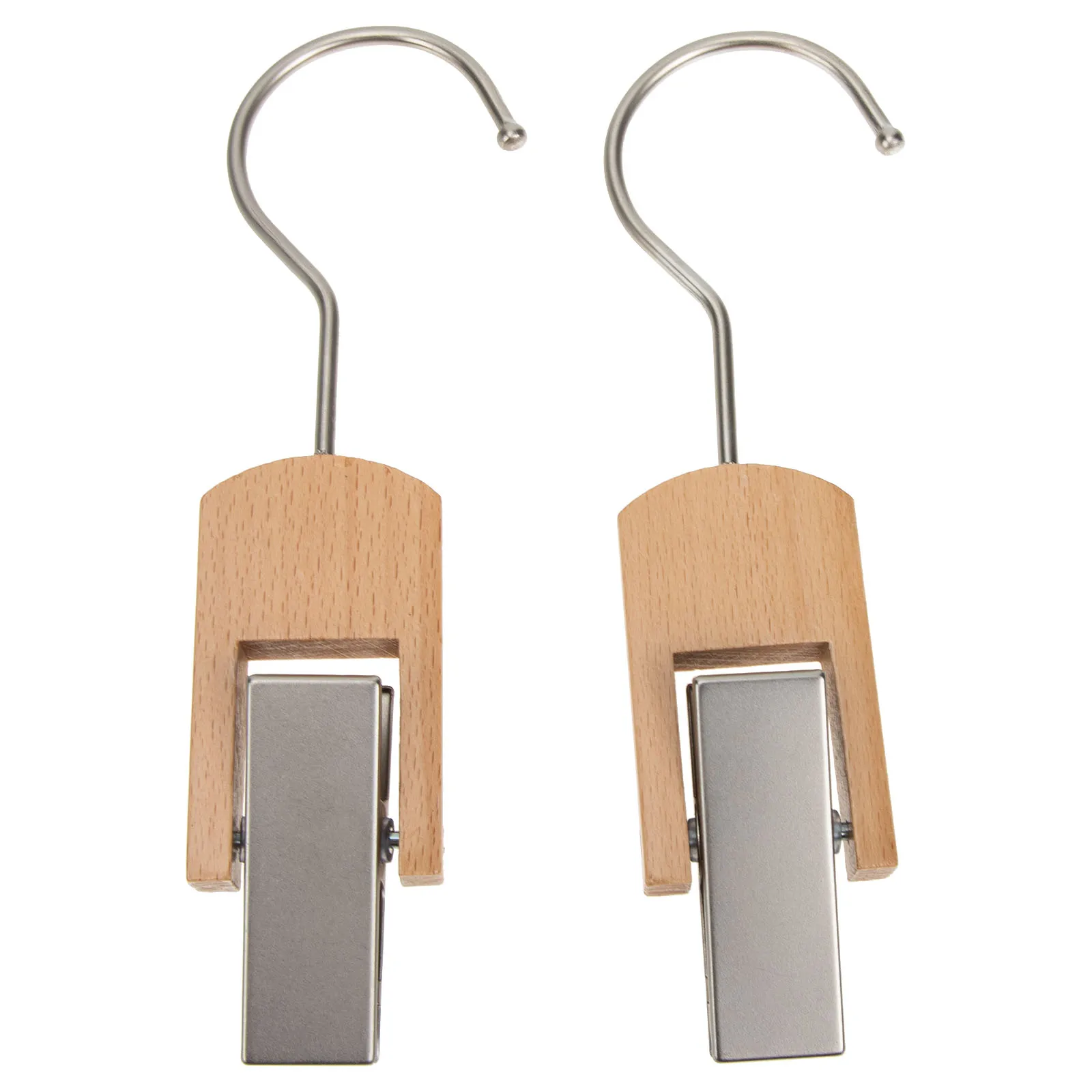 

2Pcs Hooks Clips Space saving Wrought Iron Clothes Clamp Multifunctional Coat Hanger Scarf Clip Hook Storage Solution