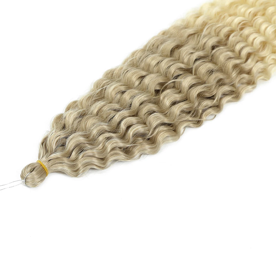 Afrikanische Locken Ariel Twist Häkeln Haar Synthetische 22 Zoll 3-5 PCS Wasser Welle Haar Extensions Ombre Regenbogen Farbe geflecht Lockiges Haar