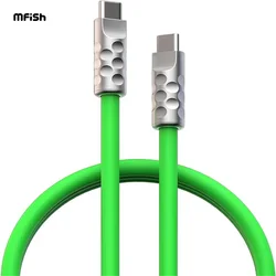 MFish USB C Cable 240W 5ft USB 2.0 Type C Fast Charging Emark Cable Compatible with IPhone 15 Series MacBook IPad