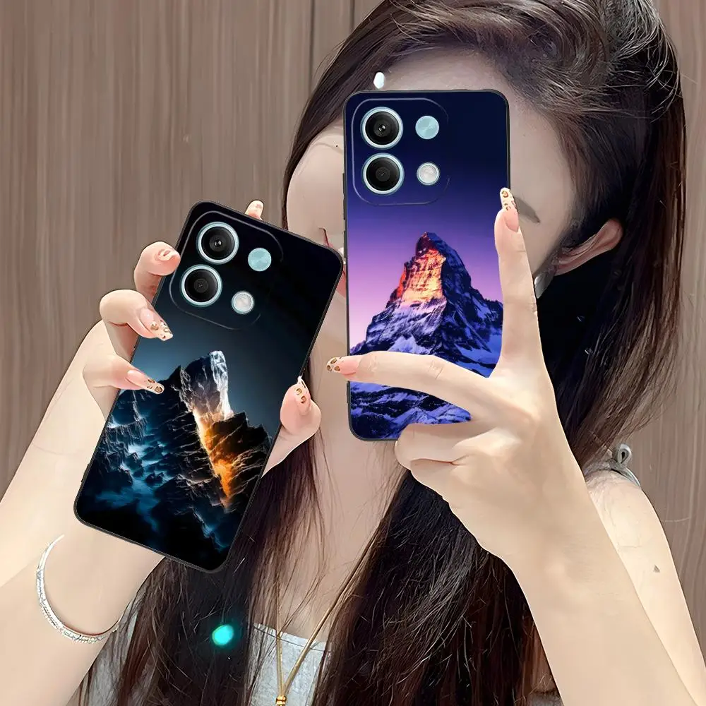 

Чехол для мобильного телефона Snow Mountain Starry для POCO M7 M6 M5 M4 M3 X7 X6 X5 X4 X3 Pro GT 5G с цветным принтом, роскошный красивый чехол