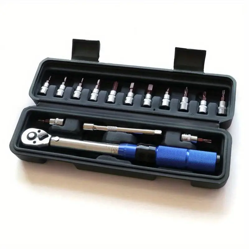 

Bike Torque Wrench 14 Preset 2 To 25Nm Hex Wrench Repair Kit for Bicycle Maintenance
