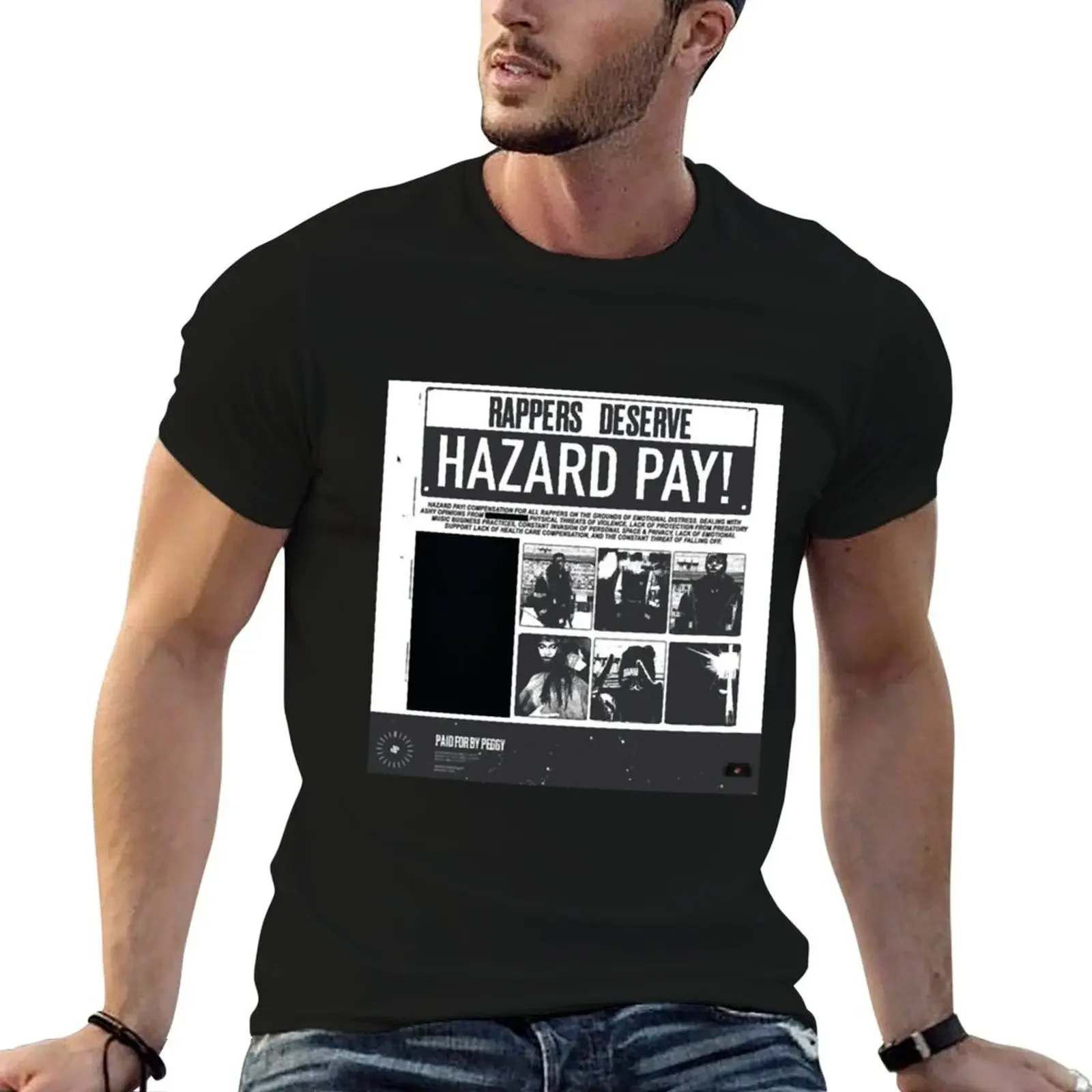 Jpegmafia hazard duty pay T-Shirt aesthetic clothes plus size clothes clothing for men