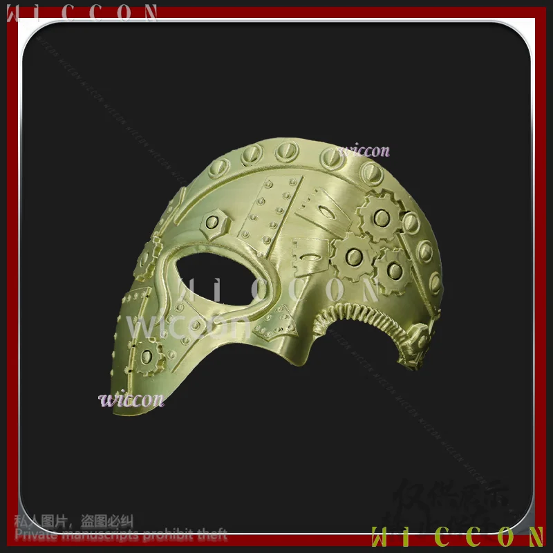 Anime Cos Anime 기계 기어 3D 폴리 젖산 소품 마스크 공포 코스프레 의상 Steampunk 펑크 가장 무도회 정장 반 얼굴