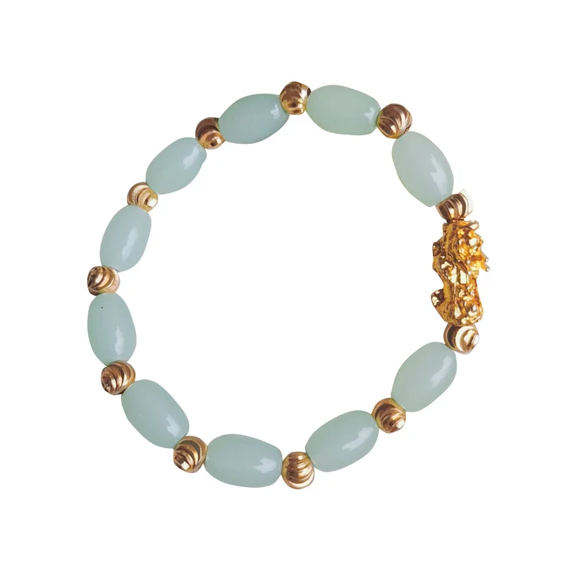 

Women's Electroplated Gold Bracelet Attracting Wealth Couple Girlfriend Fashion Jewelry Accessory