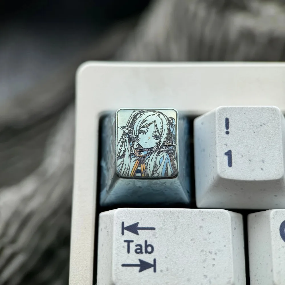 Anime Frieren: Beyond Journey's End ESC keycap colorful titanium mechanical keyboard cross axis esport keyboard accessory