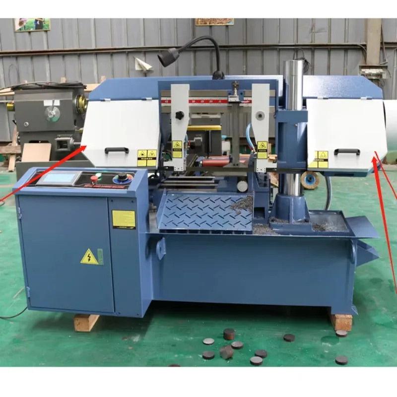 Semi-Automatic Metal Angle Bandsaw Cutting Machine with Core Motor Gear Engine Components