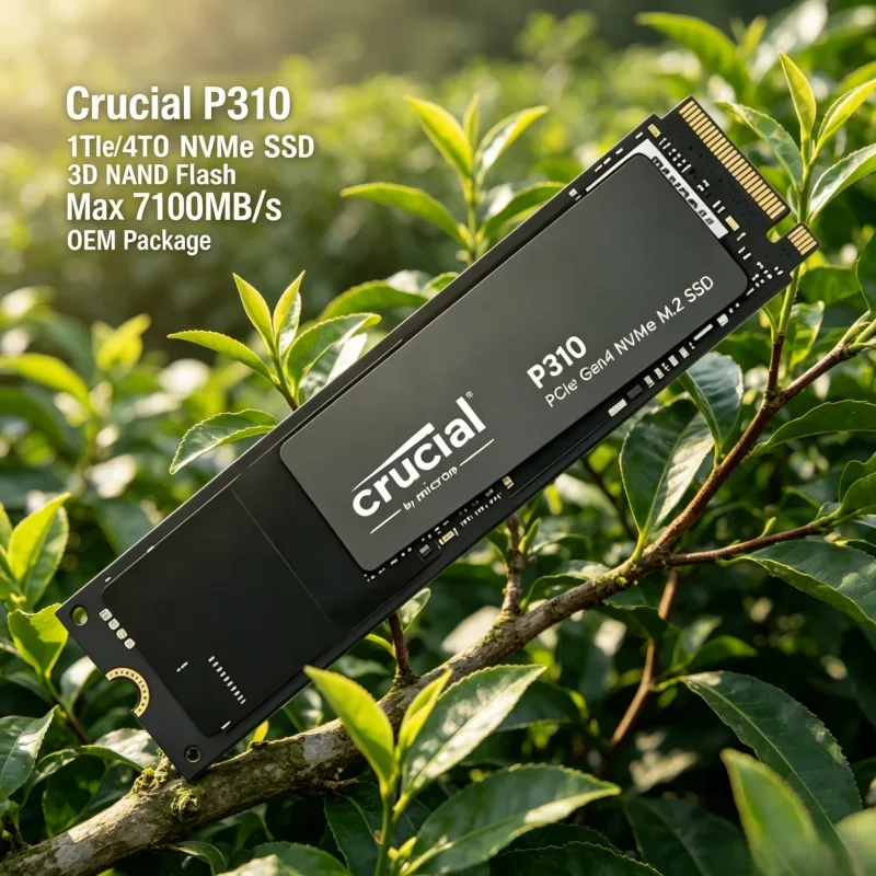 

Crucial P310 1TB/2TB, M.2 2280 PCIe 4.0 NVMe SSD, 3D NAND, 7100MB/s Max, OEM drive for desktop and laptop