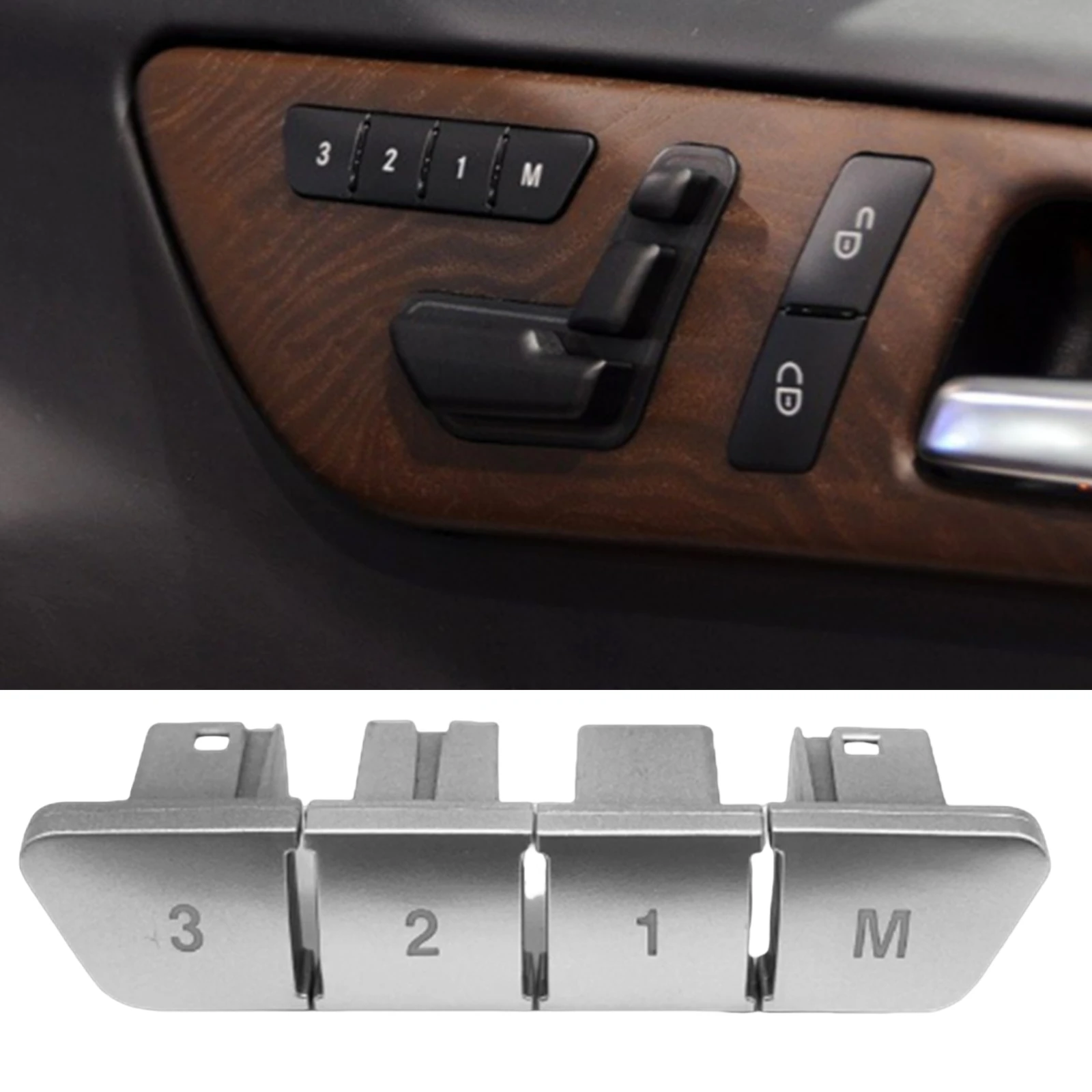 

For Mercedes Benz SLK SLC A GLA ML GL GLW CLA GLK CLS W172 W176 W166 W204 W207 W212 W218 Seat Control Switch Panel Button Cover