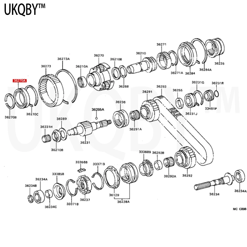 Bearing (for transfer case input shaft) 9036375001