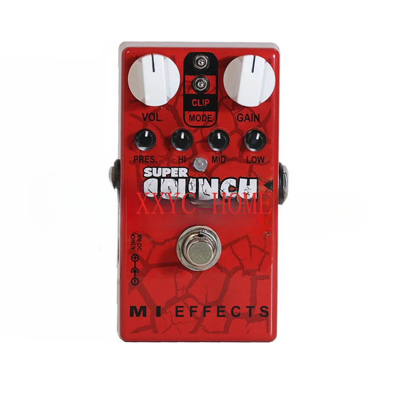 2023 New MI Audio Super Crunch Box V2 British Distortion Guitar Single Block Effect, GAIN, TONE, VOLUME, PRESENCE