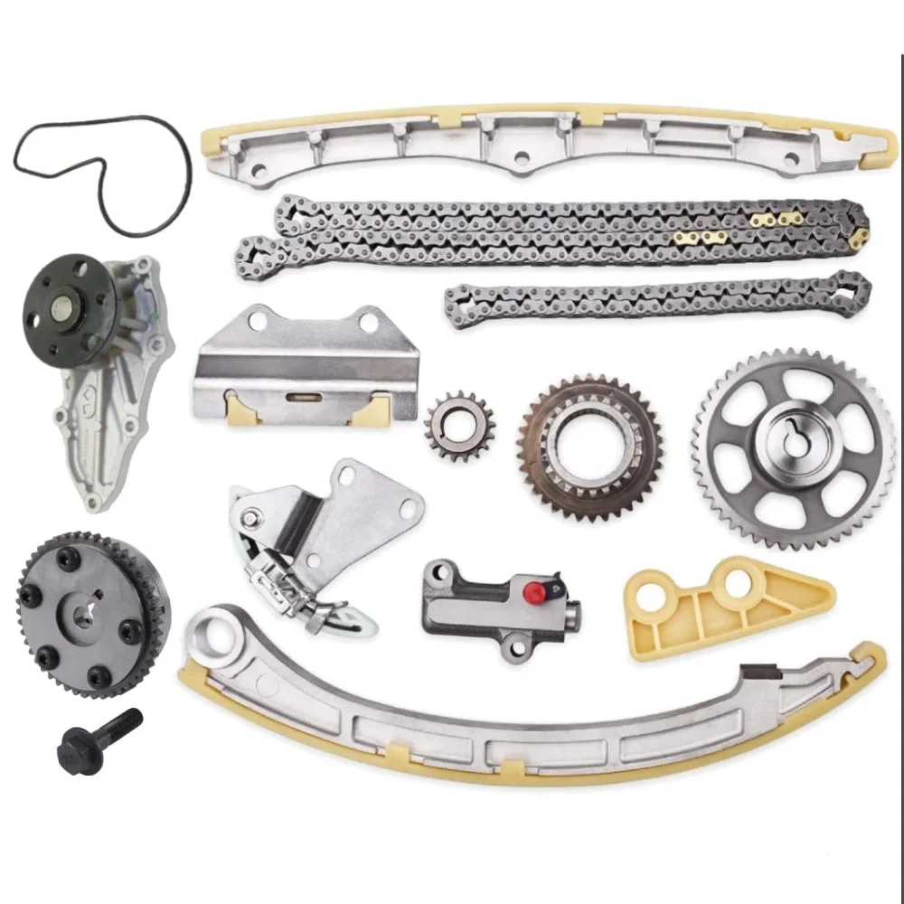Engine Parts Timing Chain Water Pump Kit Fit 2.4L L4 Gas For  08-14 Acura TSX Honda Accord CRV 2.4L K24Y2 K24Z2  BACB32-KIT002