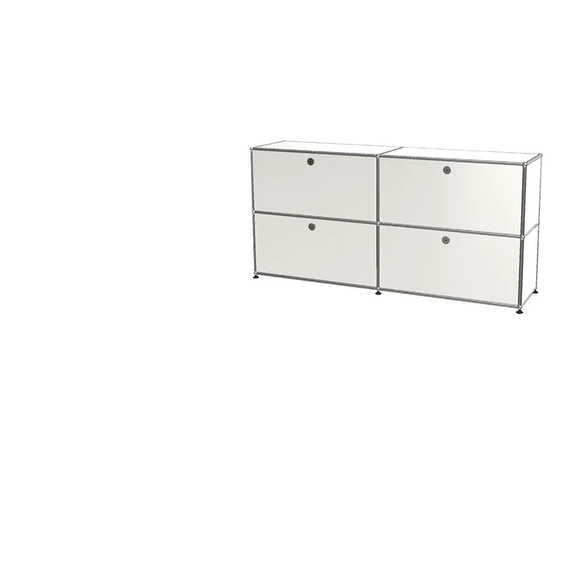 Medieval Modular Side Cabinet, Nordic Stainless Steel Locker